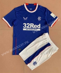 2022-23 Rangers Home Blue Thailand  Soccer Unifrom-AY
