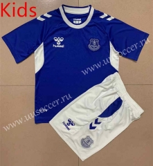 2022-23 Everton Home Blue Kid/Youth  Soccer Uniform-AY