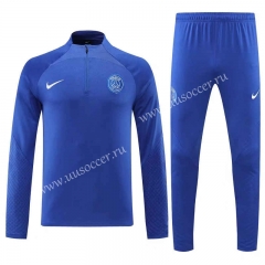 2022-23  Paris SG  Blue Thailand Soccer Tracksuit Uniform-CS