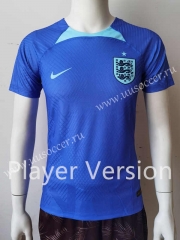 Player version 2022-23  England  Blue Thailand Soccer Jersey AAA-807