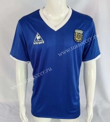 1986 Argentina  Blue Thailand Soccer Jersey AAA-503