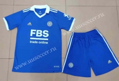2022-23 Leicester City Home Blue Soccer Uniform-718