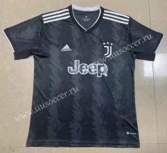 (s-4xl)Correct version  2022-23  Juventus Away Gray&Black  Thailand Soccer Jersey AAA-809