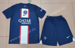 Correct Version 2022-23 Paris SG Home Blue  Soccer Uniform-718
