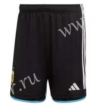 2022-23 Argentina Home Black Thailand Soccer Shorts-6794