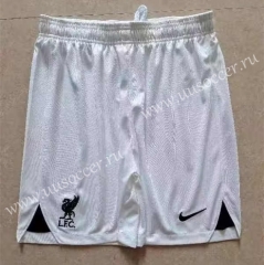 2022-23  Liverpool Away White Thailand Soccer Shorts