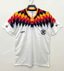 1994 Retro Version GermanyHome White  Thailand Soccer Jersey-811