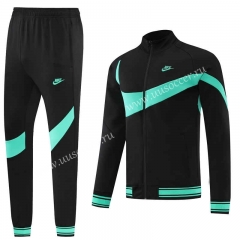 2022-23  Nike Black &Lake Green Soccer Jacket Uniform -LH