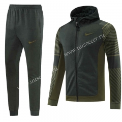 2022-23  Nike Dark Green  Soccer Jacket UniformWith Hat -LH