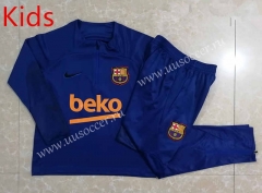 2022-23  Barcelona  Cai Blue  Thailand Kids  Tracksuit Uniform-815