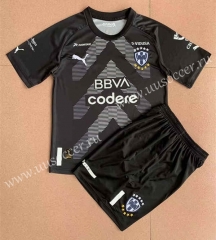 2022-23 Monterrey Goalkeeper Black Soccer Uniform-AY