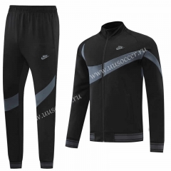 2022-23  Nike Black &Gray Soccer Jacket Uniform -LH