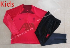 2022-23 liverpool Red Kids/Youth Soccer Tracksuit-815