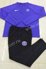 2022-23  Paris SG Cai Blue Thailand Soccer Tracksuit Uniform-815
