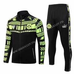 2022-23 Borussia Dortmund Black Soccer Jacket Uniform-815