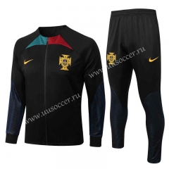 2022-23  Portugal  Black  Thailand Soccer Jacket Uniform-815