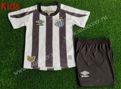 2022-23  Santos FC Home Black&White Kids/Youth Soccer Uniform-3871
