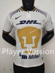 Player version 2022-23  Pumas UNAM  Home White  Thailand Soccer Jersey AAA-HR