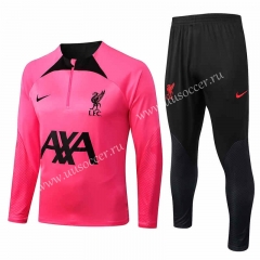 2022-23  Liverpool Pink  Thailand Soccer Tracksuit Uniform-815