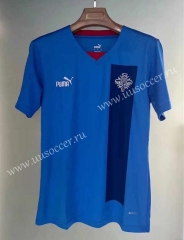 2022-23   Iceland Home Blue  Soccer Thailand jersey-709