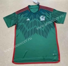 (S-4XL)2022-23 Correct version World Cup  Mexico Home Green Thailand Soccer Jersey AAA-809