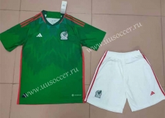 22-23 Correct Version Mexico Home Green Soccer Uniform-718