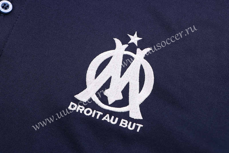 2022-23 Olympique de Marseille Royal Blue Thailand Polo Uniform-815 ...
