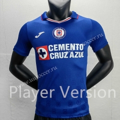 Player version2022-23 Cruz Azul Home Blue Thailand Soccer Jersey-888