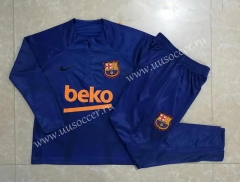 2022-23  Barcelona  Cai Blue  Thailand Kids  Tracksuit Uniform-815（Inkjet）