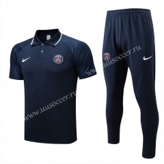 2022-23 Nike Psg Royal Blue Thailand Polo Uniform-815