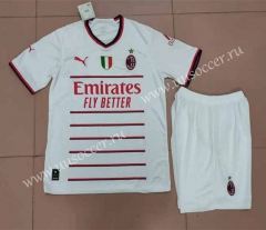 2022-23  AC Milan  Away White  Soccer Uniform-718
