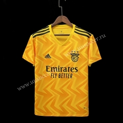 Player version 2022-23  Benfica Away Yellow Thailand Soccer Jersey AAA