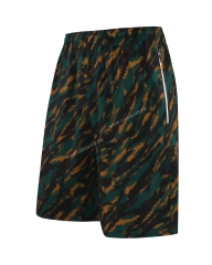 A1575  Black&Green Woven Shorts