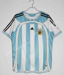 2006-07 Argentina Home  Blue&White  Thailand Soccer Jersey AAA-c1046
