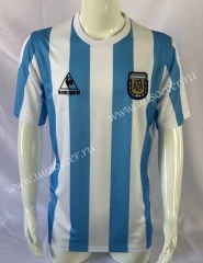 1986 Argentina Home  Blue&White  Thailand Soccer Jersey AAA-503