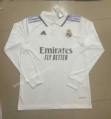 2022-23 Real Madrid Home White LS Thailand Soccer Jersey AAA-818