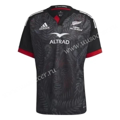 2022-23 Maori Dark Gray Rugby Shirt