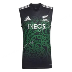 2022-23 Maori Black&Green  Rugby Vest Shirt