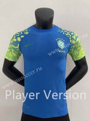 Player Version 22-23  Brazil Away Blue Thailand Soccer Jersey AAA-2016