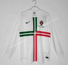 2012 -13 Portugal Away White LS Thailand Soccer Jersey AAA-C1046