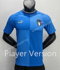 Player version 2022-23 Italy Home Blue Thailand Soccer Jersey AAA-888