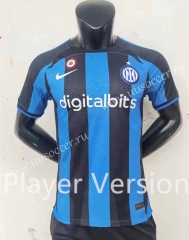 Player Version 2022-23 Inter Milan Home Blue& Black Thailand Soccer Jersey AAA-888