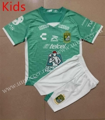 2022-23 Club León Home Green kids Soccer Uniform-AY