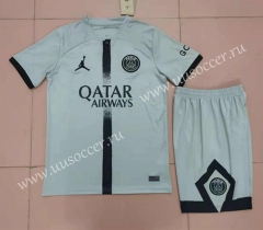 2022-23 Paris SG Away Light Gray  Soccer Uniform-718