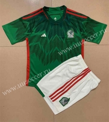 22-23 Correct Version Mexico Home Green Soccer Uniform-AY