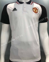 2022-23 Manchester United White Thailand Polo Shirt-2044