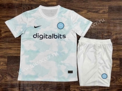 2022-23  Inter Milan Blue White  Soccer Uniform-709