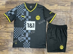 2022-23  Borussia Dortumund Away  Black  Soccer Uniform-709