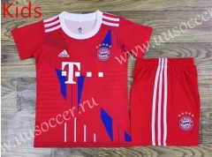 2022-23 Bayern München  Red Kids/Youth Soccer Uniform-709