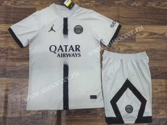 2022-23 Paris SG Away Light Gray  Soccer Uniform-709